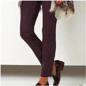 J. Jill Wearever Smooth-Fit Faux-Suede Slim-Leg Pants 2X